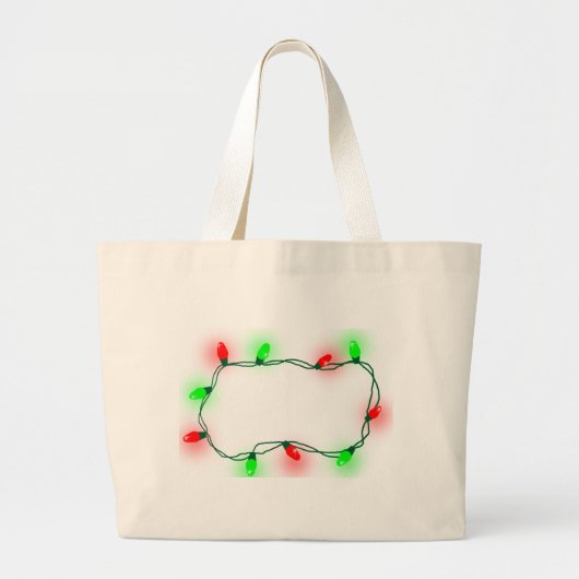 Weihnachtsbeleuchtung Jumbo Stoffbeutel (Vorne)