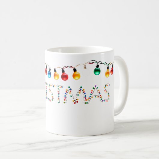 Weihnachtsbeleuchtung Kaffeetasse (VorderseiteRechts)
