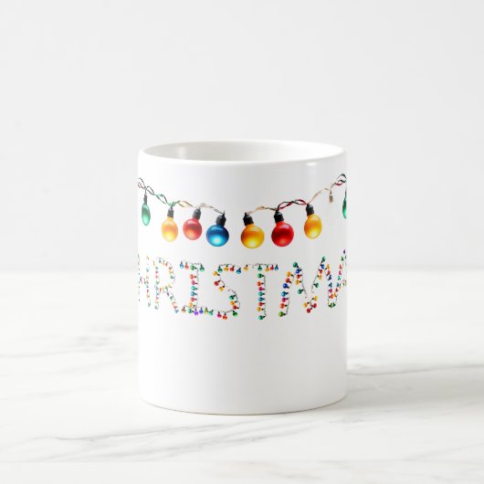 Weihnachtsbeleuchtung Kaffeetasse (Mittel)