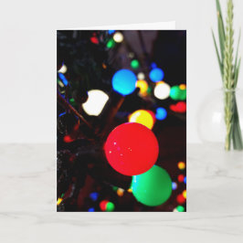Weihnachtsbeleuchtung Karte