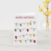 Weihnachtsbeleuchtung Karte (Gelbe Blume)