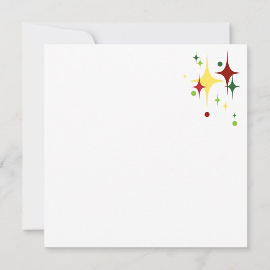 Weihnachtsbeleuchtung Karte (Rückseite)