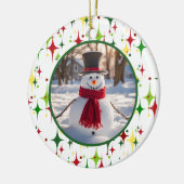 Weihnachtsbeleuchtung Keramik Ornament (Links)