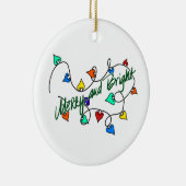 Weihnachtsbeleuchtung Keramik Ornament (Rechts)