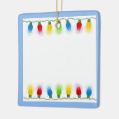 Weihnachtsbeleuchtung Keramikornament (Links)