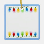 Weihnachtsbeleuchtung Keramikornament (Vorderseite)