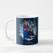 Weihnachtsbeleuchtung Kinder Foto Niedlich Blue Cu Kaffeetasse (Links)