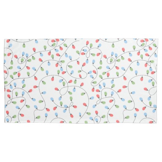 Weihnachtsbeleuchtung Kissenbezug (Vorderseite-Links)