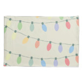 Weihnachtsbeleuchtung Kissenbezug (Rückseite)