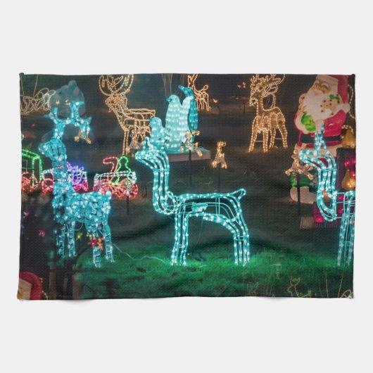 Weihnachtsbeleuchtung Küchentuch (Horizontal)