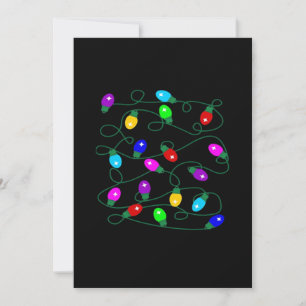 Weihnachtsbeleuchtung - Lasst uns die Lichter leuc Feiertagskarte