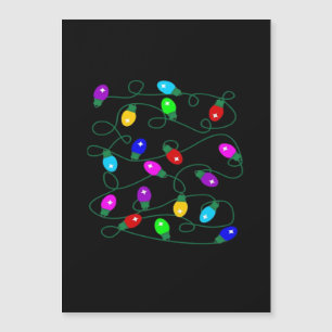 Weihnachtsbeleuchtung - Lasst uns die Lichter leuc Magnetkarte