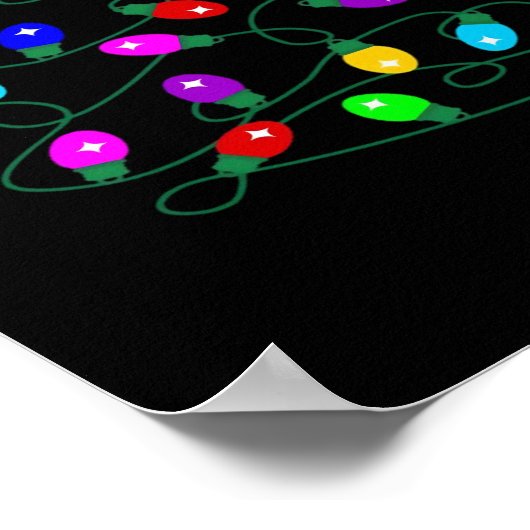 Weihnachtsbeleuchtung - Lasst uns die Lichter leuc Poster (Ecke)