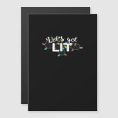 Weihnachtsbeleuchtung Lasst uns ein kleines Gesche Magnetkarte (Vorne/Hinten)