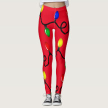 Weihnachtsbeleuchtung Leggings
