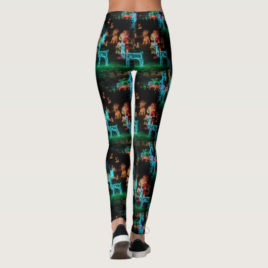 Weihnachtsbeleuchtung Leggings (Rückseite)