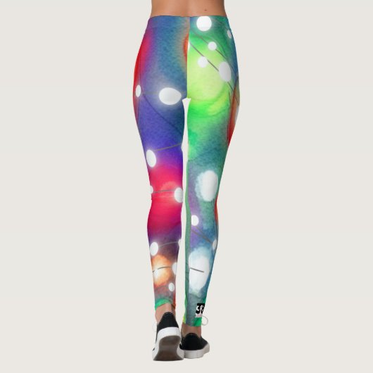 Weihnachtsbeleuchtung Leggings (Rückseite)
