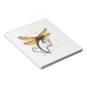 Weihnachtsbeleuchtung Libelle Notizblock (angewinkelt)