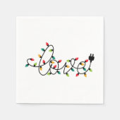 Weihnachtsbeleuchtung Liebe Serviette (Vorderseite)