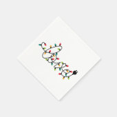 Weihnachtsbeleuchtung Liebe Serviette (Ecke)