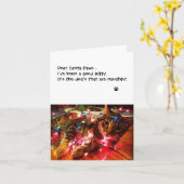 Weihnachtsbeleuchtung - Liebe Weihnachtsfeiern Karte (Gelbe Blume)