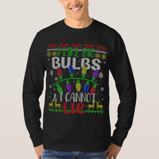 Weihnachtsbeleuchtung mag ich Big Bulbs Familie Ug T-Shirt (Vorderseite)