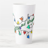 Weihnachtsbeleuchtung Milchtasse (Vorderseite)