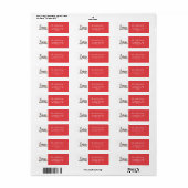 Weihnachtsbeleuchtung minimalistisches Rot (Vorne)