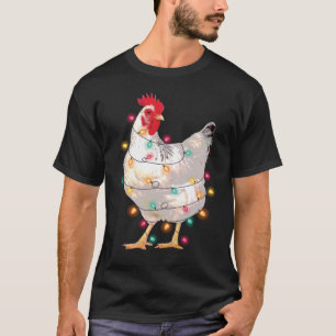 Weihnachtsbeleuchtung mit Weihnachtsmannmütze Funn T-Shirt
