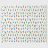 Weihnachtsbeleuchtung Muster Geschenkpapier (Flach)
