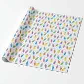 Weihnachtsbeleuchtung Muster Geschenkpapier (Ungerollt)