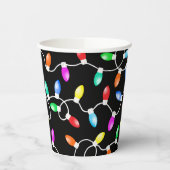 Weihnachtsbeleuchtung Muster Pappbecher (Links)