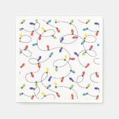 Weihnachtsbeleuchtung Muster Serviette (Vorderseite)