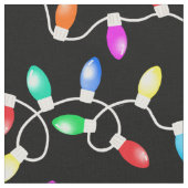 Weihnachtsbeleuchtung Muster Stoff (Nahaufnahme)