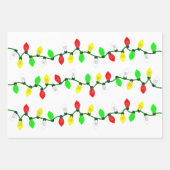 Weihnachtsbeleuchtung nach Maß Geschenkpapier Set (Vorderseite 3)