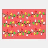 Weihnachtsbeleuchtung nach Maß Geschenkpapier Set (Vorderseite 2)