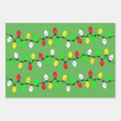 Weihnachtsbeleuchtung nach Maß Geschenkpapier Set (Vorderseite)
