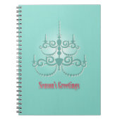 Weihnachtsbeleuchtung Notizblock (Vorderseite)