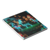 Weihnachtsbeleuchtung Notizblock (angewinkelt)