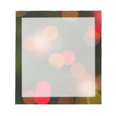Weihnachtsbeleuchtung Notizblock (Vorderseite)