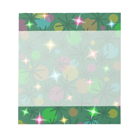 Weihnachtsbeleuchtung Notizblock (Vorderseite)