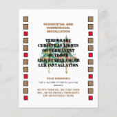 Weihnachtsbeleuchtung oder permanente Outdoor-LED Flyer (Hinten)