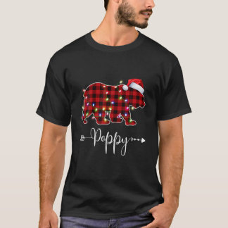Weihnachtsbeleuchtung Pajama Matching Red Kariert T-Shirt