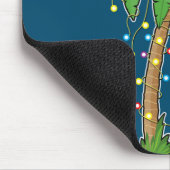 Weihnachtsbeleuchtung Palm Tree Beach Funny Tropic Mousepad (Ecke)