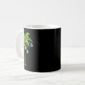 Weihnachtsbeleuchtung Palm Tree Fun Hawaii Beach T Kaffeetasse (Vorderseite Links)