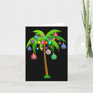 Weihnachtsbeleuchtung Palm Tree Fun Hawaii Beach T Karte