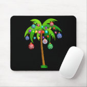 Weihnachtsbeleuchtung Palm Tree Fun Hawaii Beach T Mousepad (Mit Mouse)