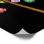 Weihnachtsbeleuchtung Palm Tree Fun Hawaii Beach T Poster (Ecke)