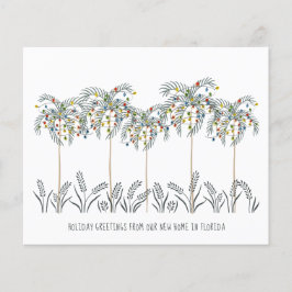 Weihnachtsbeleuchtung Palmbaume Moving Card