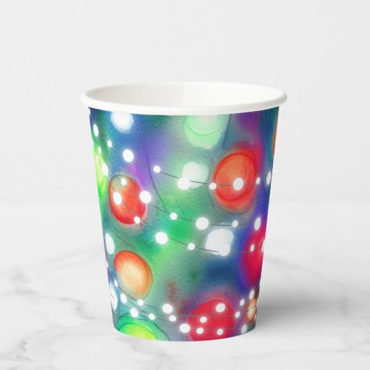 Weihnachtsbeleuchtung Pappbecher (Links)